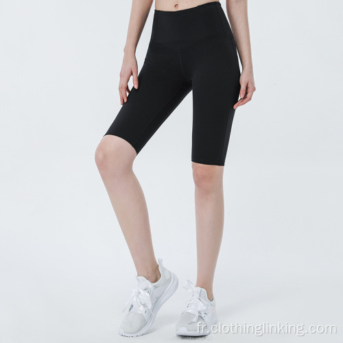 Shorts de yoga pour femmes au genou